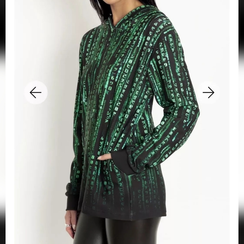 Blackmilk Matrix Code Hoodie Sweater
